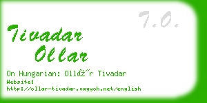 tivadar ollar business card